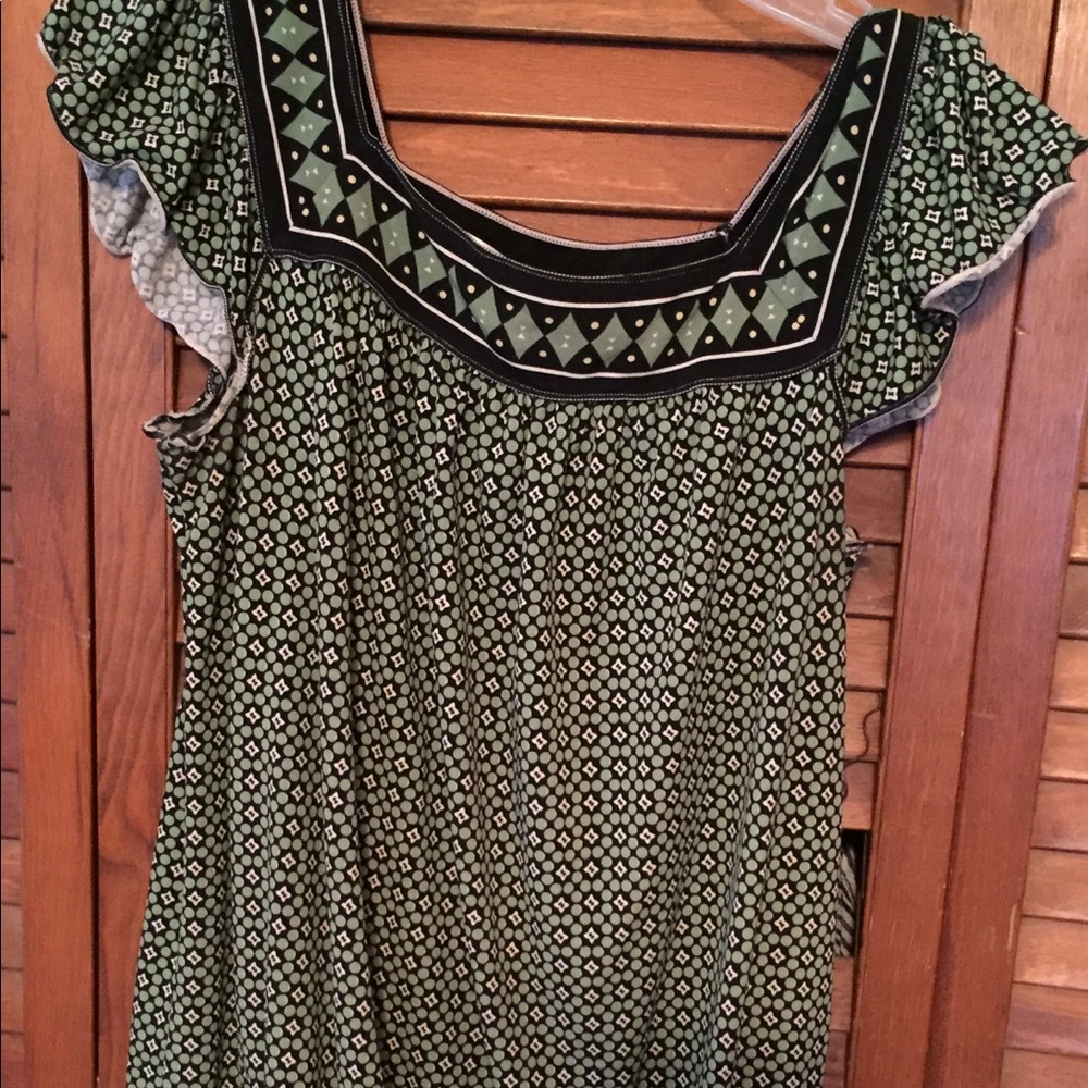 Silky elastic wasted shirt